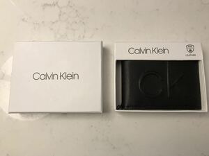 USA購入 Calvin Klein カルバンクライン 二つ折り財布 CKロゴ カードケース 