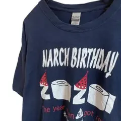 MARCH BIRTHDAY ギルダンGILDAN Tシャツ　ブラック　うんち