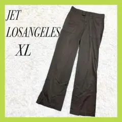 【JET LOSANGELES】タックワイドパンツ チャコール 極美品 XL