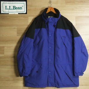 B20Y/S7.19-2　アメリカ古着　L.L.Bean　エルエルビーン　マウンテンジャケット　ナイロンジャケット　中綿　収納フード　メンズ