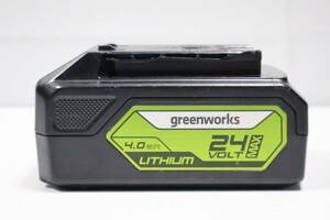 G3196(2) Y Greenworks BAG709 24Vシリーズ交換用 純正 リチウムイオンバッテリー 24V Max 4.0Ah 88.4Wh【動作確認済】