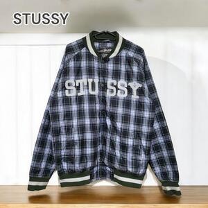 【1点限り】STUSSY ステューシー ジャケット チェック柄 グリーン系