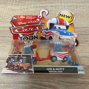 マテル カーズ ラグ ナッティ LUG NUTTY ピッティ CARS MATTEL TOON トゥーン ミニカー キャラクターカー 東京メーター オイル缶 OIL CANS