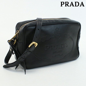 中古 プラダ 斜め掛け ショルダーバッグ レディース ブランド PRADA ショルダーバッグ レザー 1BH089 2EBJ F0002 ブラック