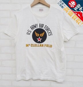 8T4506【クリックポスト対応】リアルマッコイズ AMERICAN ATHLETIC Tシャツ USAAF McCLELLAN FIELD MC20022 THE REALMcCOY