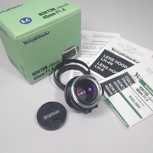 【元箱付】Voigtlander NOKTON classic 40mm F1.4 フォクトレンダークラシック ノクトン ライカMマウント