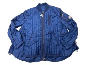 鑑定済み MONCLER モンクレール ダウンジャケット ブルー系色 KIM GIUBBOTTO D10934636805 5397B 表記サイズ3 レディース 並行輸入中古品