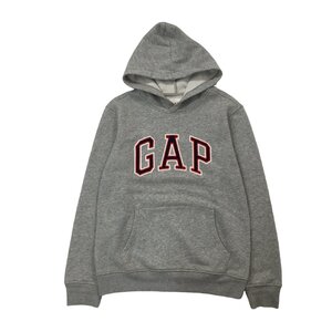 2212F-192 メンズ GAP ギャップ グレー パーカー XS ビックロゴ【送料一律！800円】