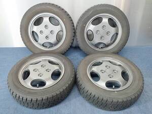 ★8-8.5分山★20年製★ ダンロップWINTER MAXX WM02 155/65R13　スズキ純正 ENKEI製 13×4J +45 4H-100 4本セット スタッドレス　G110