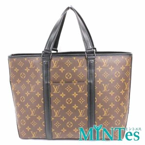 Louis Vuitton ルイヴィトン M45734 ウィークエンド PM 2WAY トートバッグ モノグラム・マカサー ブラウン モノグラムマカサーキャンバス