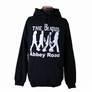 ag3●新品 黒 Mサイズ●ビートルズ THE BEATLES パーカー スウェットパーカ PARKA//バンド ロック パンク メタル ジョンレノン