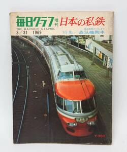 毎日グラフ増刊　日本の私鉄　1969.3.31