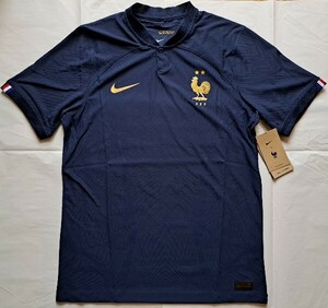 NIKE　ナイキ　フランス代表 FFF 2022-2023 ホーム オーセンティックユニフォーム 半袖(USサイズ:M)　2022年W杯カタール大会(準優勝)モデル