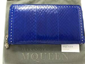 Alexander McQeen SKULL ZIP AROUND 型押し長財布