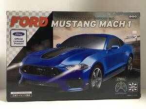 ラジコンカー　フォード MUSTANG MACH 1 ブルー　新品・未開封