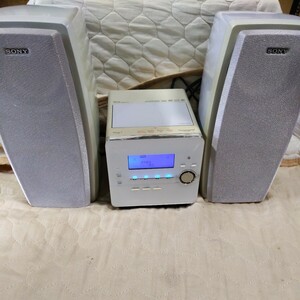 SONY ソニー hi-MD オーディオ システムコンポ　ハイMD CD テープ　mp3　PC　CMT-AH10 白　ホワイト
