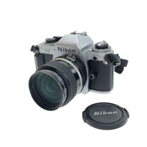 【動作美品】Nikon FG リトルニコン ボディ + NIKKOR Ai-s 35mm F2 レンズ 単焦点 大口径 ニッコール MF一眼レフ フィルムカメラ C4029