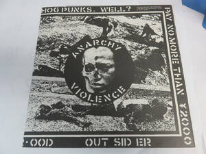 【LP】CR-00D　ANARCHY/VIOLENCE　MASTURBATION/ROUTE66/FULLX/MADAM EDWARDA/GISM/LAUGHIN NOSE/COMES/GAUZE　1982