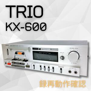 【録再確認済み】TRIO カセットデッキ KX-600 希少