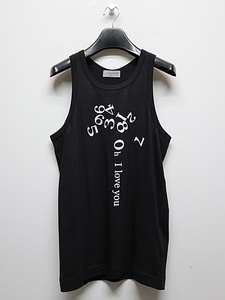 SALE30%OFF/Yohji Yamamoto・ヨウジヤマモト/COMBED SINGLE J PIGMENT PT TANK TOP/BLACK・3