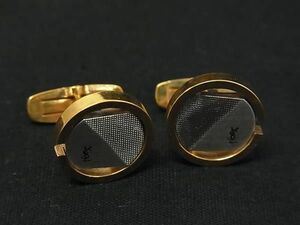 YVESSAINTLAURENT イヴサンローラン カフスボタン カフリンクス アクセサリー 紳士 メンズ ゴールド系×シルバー系 DF8432