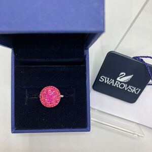 □1-3799　SWAROVSKI　スワロフスキー　リング　指輪　ローズクリスタル　ピンク　Maggy Fuchsia　1062623 レディース　シルバー