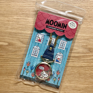 【SALE】MOOMIN　カラビナウォッチ　レッド　ムーミン