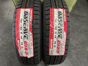 No.14　新品　TOYO　OBSERVE GIZ2　155/65R14　2023年製　2本　　