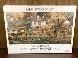 フィルム未開封 CHARLES WYSOCKI チャールズ ワイソッキー オールド バックス カウンティ ジグソー パズル JIGSAW PUZZLE 1000ピース