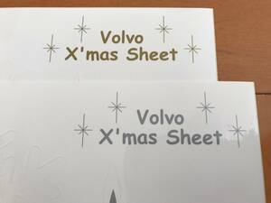 VOLVO ボルボ クリスマス デコレーション シール 2枚セット 雪だるま エルク シルバー ゴールド