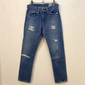 orSlow 107 Denim Pant オアスロウ インディゴ デニム パンツ ダメージ 加工 ジーンズ us S jp 1