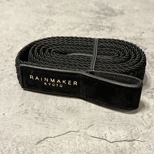 極美品 RAINMAKER MESH KNOTTED BELT BLACK レインメーカー ベルト