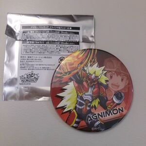 デジモンフロンティア 20周年 LB限定缶バッジ アグニモン＆神原拓也★デジモン展 カラ鉄 PARCO AGNIMON TAKUYA digimon frontier