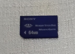 【中古動作品】 PSPなど用 メモリカード SONY 純正 PRO Duo 64MB