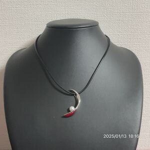 美品 SILVER シルバー MIKIMOTO リーフモチーフ パール 真珠 ネックレス チョーカー アクセサリー