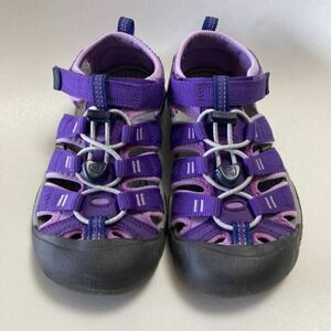  【良品・21.0㎝】キーン ニューポート H2 ビッグキッズ パープル/ラベンダー／KEEN NEWPORT H2 YOUTH TILLANDSIA PURPLE/ENGLISH LAVENDER