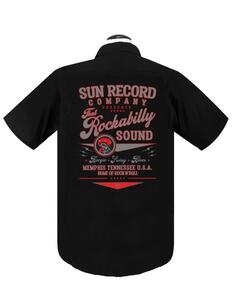 ★サン レコード ワーク シャツ Sun Record 黒 M 正規品 ! elvis presley rockabilly boogie swing blues