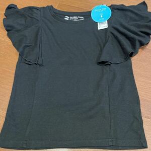 ★新品★グローバルワーク カットソー 120 130 XL 定価1,650円 兼 Tシャツ 子供服 トップス レース 黒