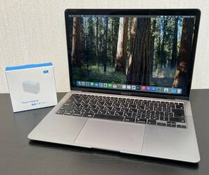 1円～◎動作OK/初期化済◎MacBook Air Retina 13インチ 2020 core i3 1.1GHz 8GB SSD 256GB スペースグレイ A2179 MWTJ2J/A 充電器付き