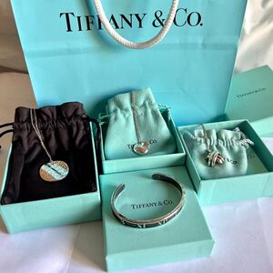 TIFFANY & Co. ネックレス3点 バングル1点 セット 中古品 シルバー アクセサリー ティファニー