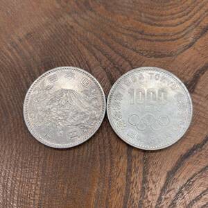 東京オリンピック 記念硬貨 千円銀貨 昭和39年 1964 tokyo olympic silver coin memorial 日本国 1000円 千円 東京五輪 古銭 YO11C9