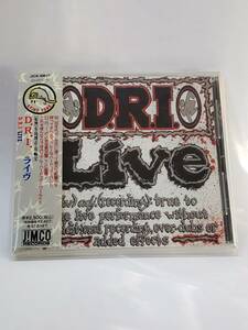 D.R.I.／LIVE／ライヴ／国内盤CD／帯付／1995年発表／クロスオーバー・スラッシュ・メタル／廃盤