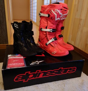 最新 アルパインスターズ テック10 ブーツ ディーバ ピンク ホワイト Alpinestars Tech 10 Boots Diva Pink/White US９ EURO 43