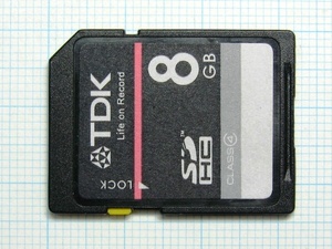 ★ＴＤＫ ＳＤＨＣ メモリーカード ８GB 中古★送料６３円～ 