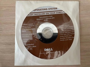 DELL Windows 7 Ultimate SP1 32-Bit インストール ディスク