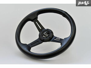 ☆Z.S.S. スポーツ ステアリング ハンドル 345φ 345mm セミディープコーン カーボン調 ZSS E0043 ローレル Sports Steering 在庫あり!