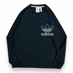 adidas アディダス プルオーバージャケット ライトアウター L ブラック ワンポイントロゴ ストリート スウェット