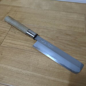 【播州清綱作】菜切包丁　全長183mm　新品