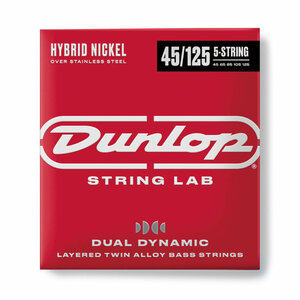 JIM DUNLOP ジムダンロップ DBHYN45125 DUAL DYNAMIC LAYERED TWIN ALLOY HYBRID WOUND NICKEL BASS STRINGS 5弦エレキベース弦