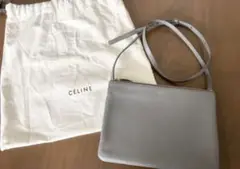 美品☆セリーヌトリオラージ☆グレー☆ショルダーバッグ☆CELINE